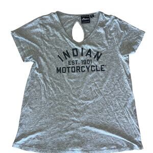 Indian Motorcycle Women's MD Key Hole Back Graphic T-shirt
